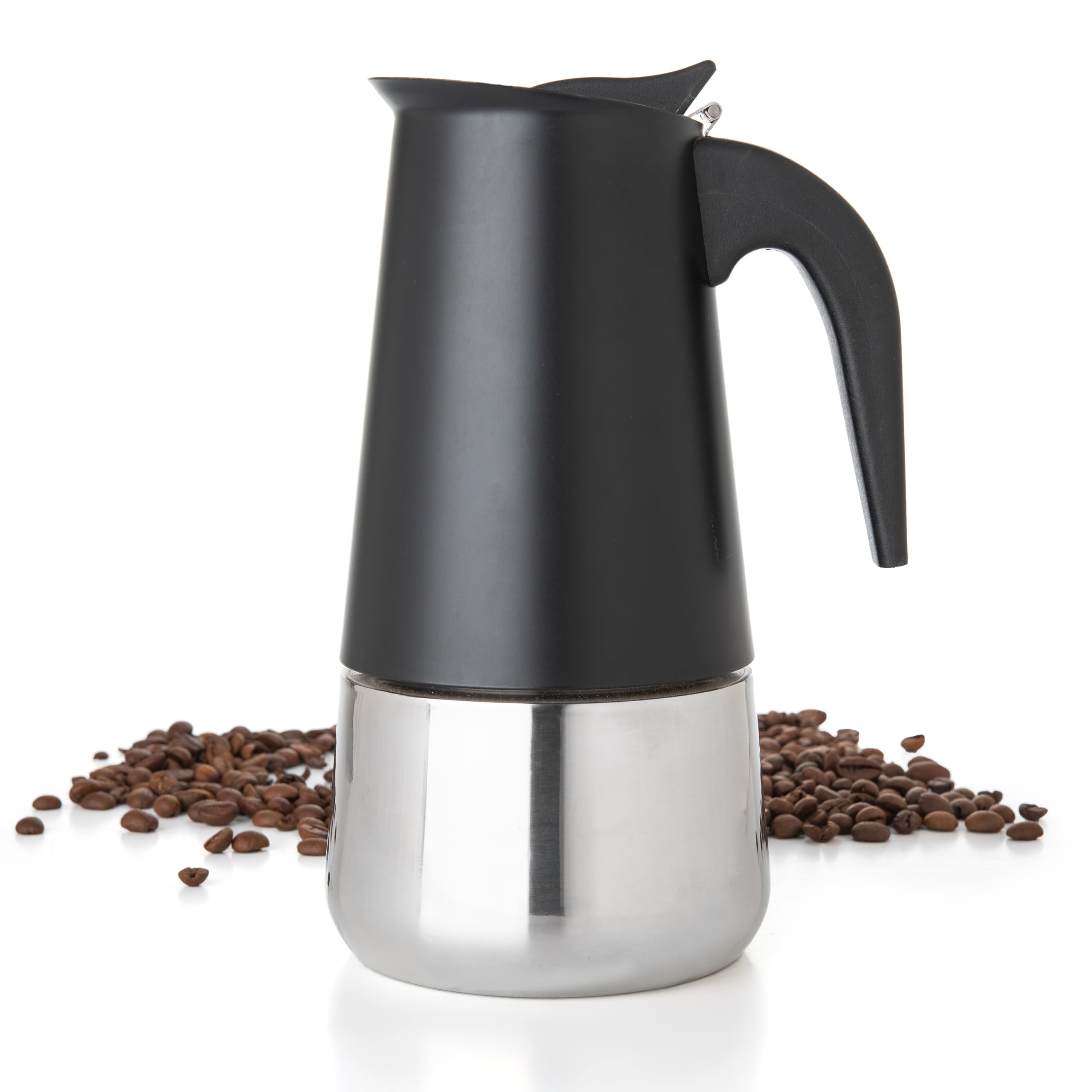 Amazon.com: Mixpresso Black 9 Cup Greca Stovetop Espresso Pot